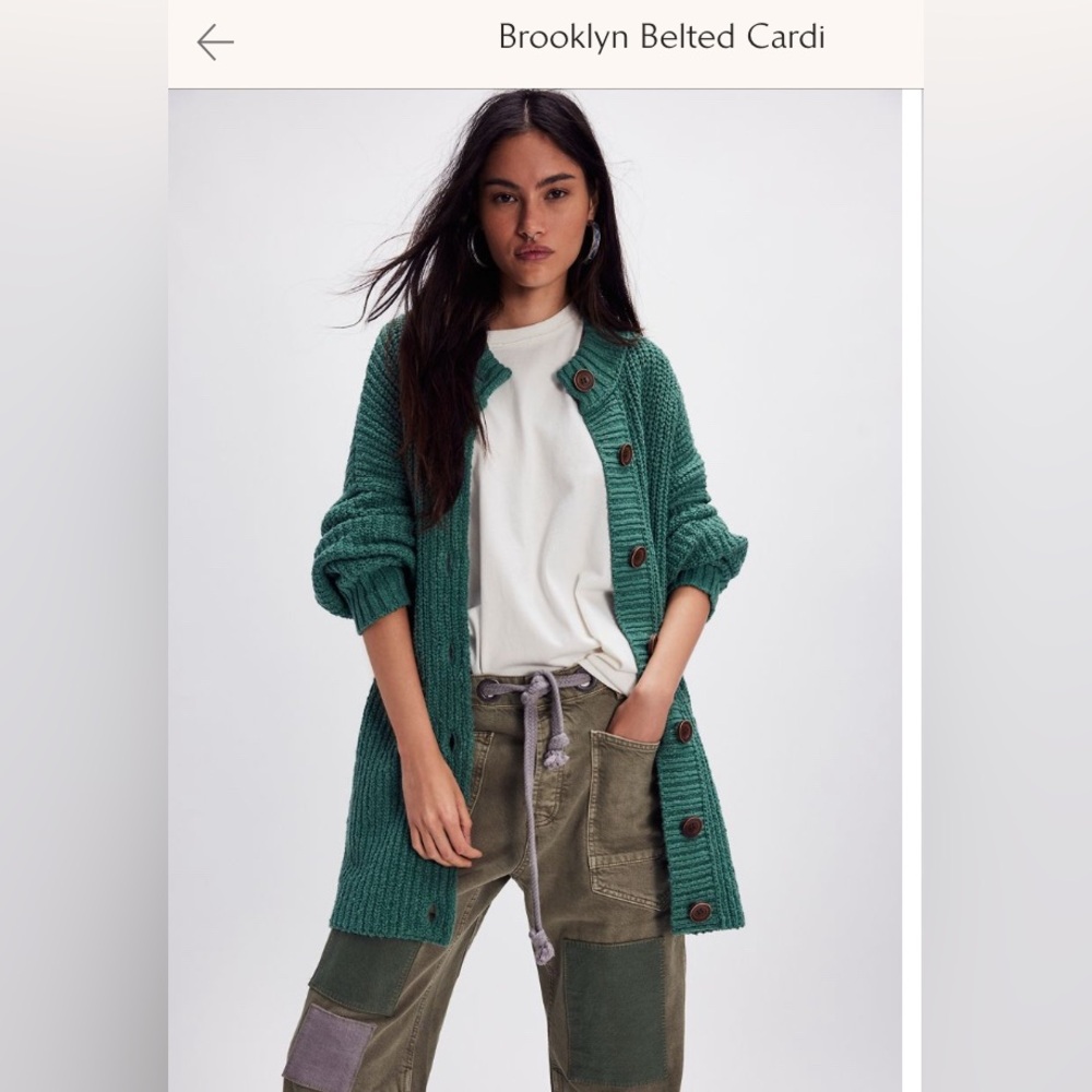 Free People Brooklyn Belted Cardigan